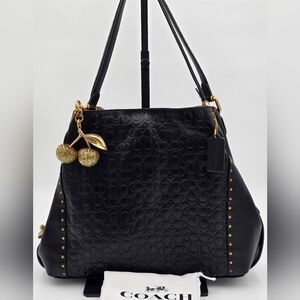 Coach Signature Leather Edie